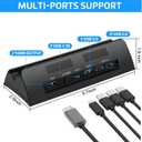 KEKUCULL TV Docking Station for Switch,Docking Station with 4K 1080P HDMI and USB 3.0 Port,Replacement for Official Switch Dock(Not for Switch2 and Not Included Cable)