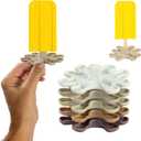 Popsicle Stands (Neutral) - Popsicle Holder and Drip Guard - Mess Free Frozen Treat Holder for Kids and Adults - Dishwasher Safe and BPA Free - 5 Pack