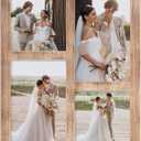 Picture Frame Collage 4x6 and 4x4 Photos Display, 4x6 Multiple Photo Collage Frames with Tempered Glass, Family Picture Frames Photo Frame Wall Decor Wall Hanging or Tabletop,Brown (4x6&4x4 - 4 Opening(OD:9.2X11.2in))