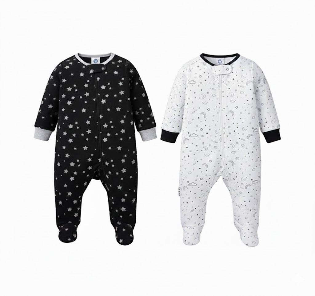 Gerber Baby Boys 2 Pack Sleep 'N Play Footie, 3-6M