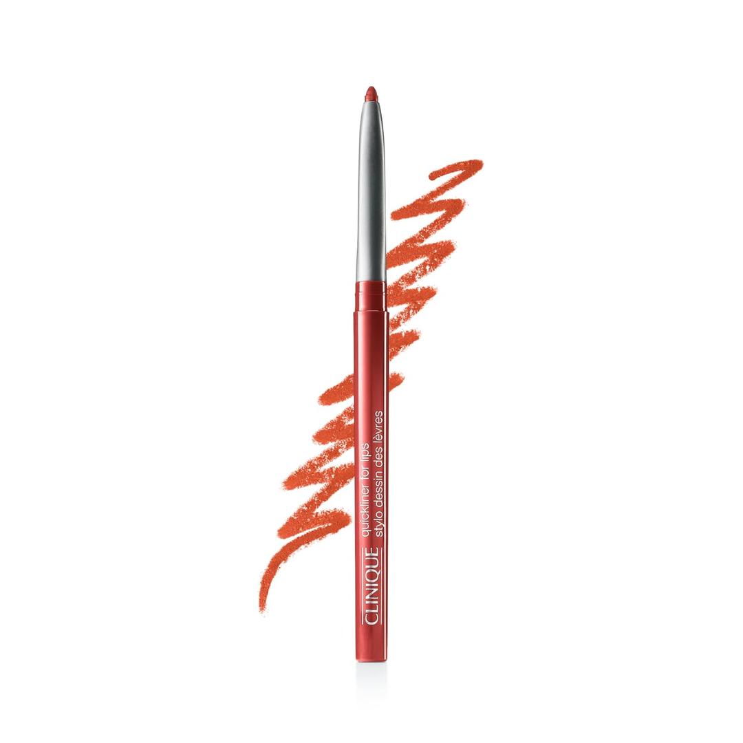 Clinique Long Lasting Quickliner Lip Liner | Non-Drying + No Sharpening | Intense Cayenne