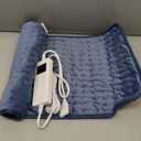 Heating Pad for Gifts Soothing Heat Therapy for Women & Men, Perfect Christmas, Mothers Day, Birthday Gifts for Her, Dad Gifts & White Elephant Gift, Cozy Stocking Stuffer for Women/Mom (12'' x 24'', Blue)