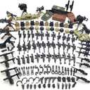 ZHX Weapon Pack Military Weapon Accessories Army Guns Simulate Battle Building Blocks Brick Toys for Kids