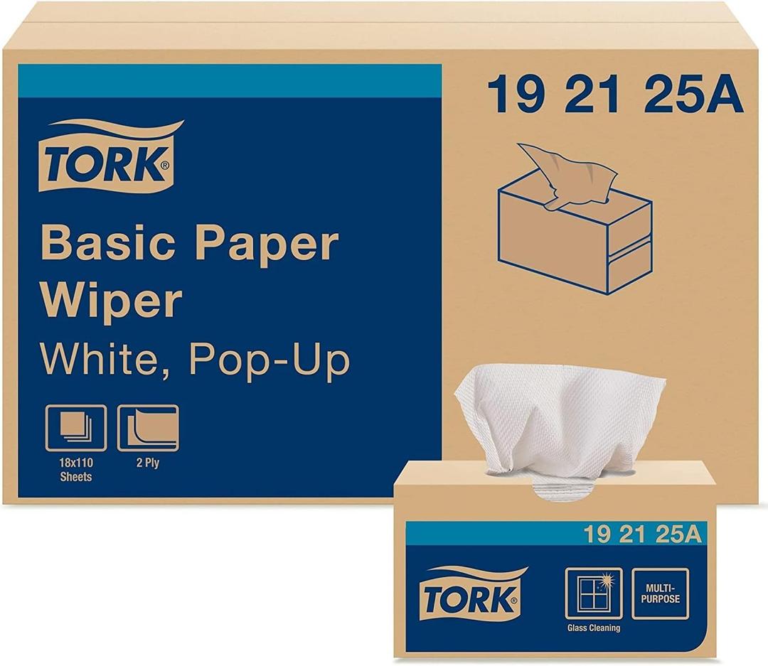 Tork Value Paper Towels White, Pop-up Box, 110 Paper Towels per Pack, 18 Packs