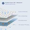 GRT Twin Waterproof Mattress Pad, 100% Waterproof Quilted Fitted Mattress Protector, Noiseless Hollow Cotton Mattress Cover, Fitted 8"-19" Deep, Dust Proof
