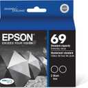 EPSON 69 DURABrite Ultra Ink Black For CX-6000, CX-7000F, CX-7400, CX-8400, CX-9400, CX-9475, NX-400, NX-415, NX-510, NX-515, WF-1100, WF-500, WF-600, WF-610, WF-615 and other select models