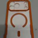 Diaclara Magnetic Designed for iPhone 17 Pro Max Case Full Body Bumper[Compatible with MagSafe] Military Drop Proof Cover with Built-in Touch Sensitive Anti-Scratch Screen Protector,Orange