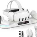 Auto-Clamping Charging Dock for Meta Quest 3 and Accessories Controllers