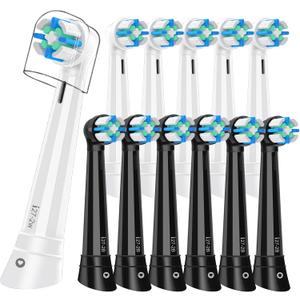 12PCS iO Replacement Heads Compatible with Oral B iO 3 4 5 6 7 8 9 10 Series Electric Toothbrush,IO Toothbrush Heads Compatible with Oral B iO,Medium-Hard bristles Care for Your Teeth