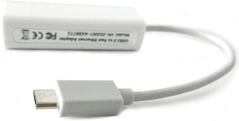 Micro USB to RJ45 Ethernet Adapter for Android Tablets, Windows Tablet Computer, Google Nexus Player, Dell Venue Pro 8 Tablet, Raspberry Pi Zero, HP Stream 7,Wired LAN Connection