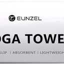 Eunzel Hot Yoga Towel - Microfiber Non Slip Yoga Mat Towel with Grip Dot Sweat Absorbent Towel for Hot Yoga, Pilates and Fitness 72" x 24", Purple & Blue/Pink