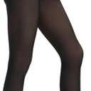 Fleece Lined Tights Women Thermal Winter Leggings with Fleece Lined Fake Translucent Warm Thick Tights Pantyhose for Women (Small-Medium, Black 80g)