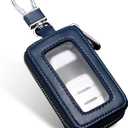 Pack of 1 Car Key Fob Case, Car Smart Key Fob Holder, Universal Zipper Car Key Bag, for Most Car and SUV (Royal Blue)