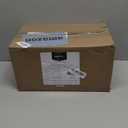 Amazon basics 100% cotton Lightweight quick-dry bath towel set, 8-piece, white, 10" x 7"