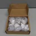 6 Pack G16.5 LED Ceiling Fan Light Bulbs, Dimmable LED Candelabra Bulb 4.5W Equivalent to 60W 500LM, E12 Chandelier LED Globe Bulbs for Chandelier,Vanity and Ceiling Fan Light Bulbs Milky Glass 4000K