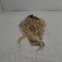 Long Blonde Wig with Bangs Long Curly Wavy Blonde Wigs for Women Mixed Blonde Synthetic Wig (Mixed Blonde)
