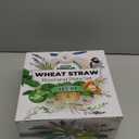 Grow Forward Premium Wheat Straw Plates and Bowls Sets - 8-Piece Wheat Straw Dinnerware Sets - Unbreakable & Reusable Microwave Safe Plastic Dinner Plates for Outdoors, RV, Camping Dishes - Seascape