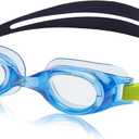 Speedo Unisex-child Swim Goggles Hydrospex Ages 6-14 (Speedo Blue/Clear)