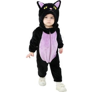Baby Animal Costumes Toddler Halloween Dress Up Outfit (3-6 Months/Height 24"-26", Cat)