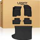 LASFIT Floor Mats for Jeep Compass 2007-2016 2017All Weather, TPE, Custom Fit, Car Mats, Floor Liners, Cargo Mat, Trunk Liner, Black