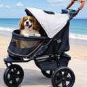 Pet Gear No-Zip AT3 Pet Stroller for Cats/Dogs, Light Sand