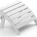 SERWALL Folding Adirondack Ottoman, White (1 pc)