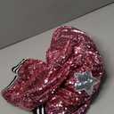 LOLANTA Girls Sequin Jacket, Long Sleeve Kids Bomber Coats with Pockets, Spring Fall Outfits for 4-15 Years (10-12, Pink)