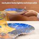 PieceRelax 3D Puzzle Plate 124 Pieces - Shells and the Sea - Jigsaw Puzzle for Adults, Decorative Plate with Durable Plastic Pieces, Ideal Gift for Home or Office Décor [PL1011]