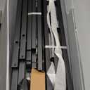 Floating Bed Frame Queen with LED Lights and Charging Station - 8 inch Platform Bed Frame No Box Spring Needed, Easy Assembly