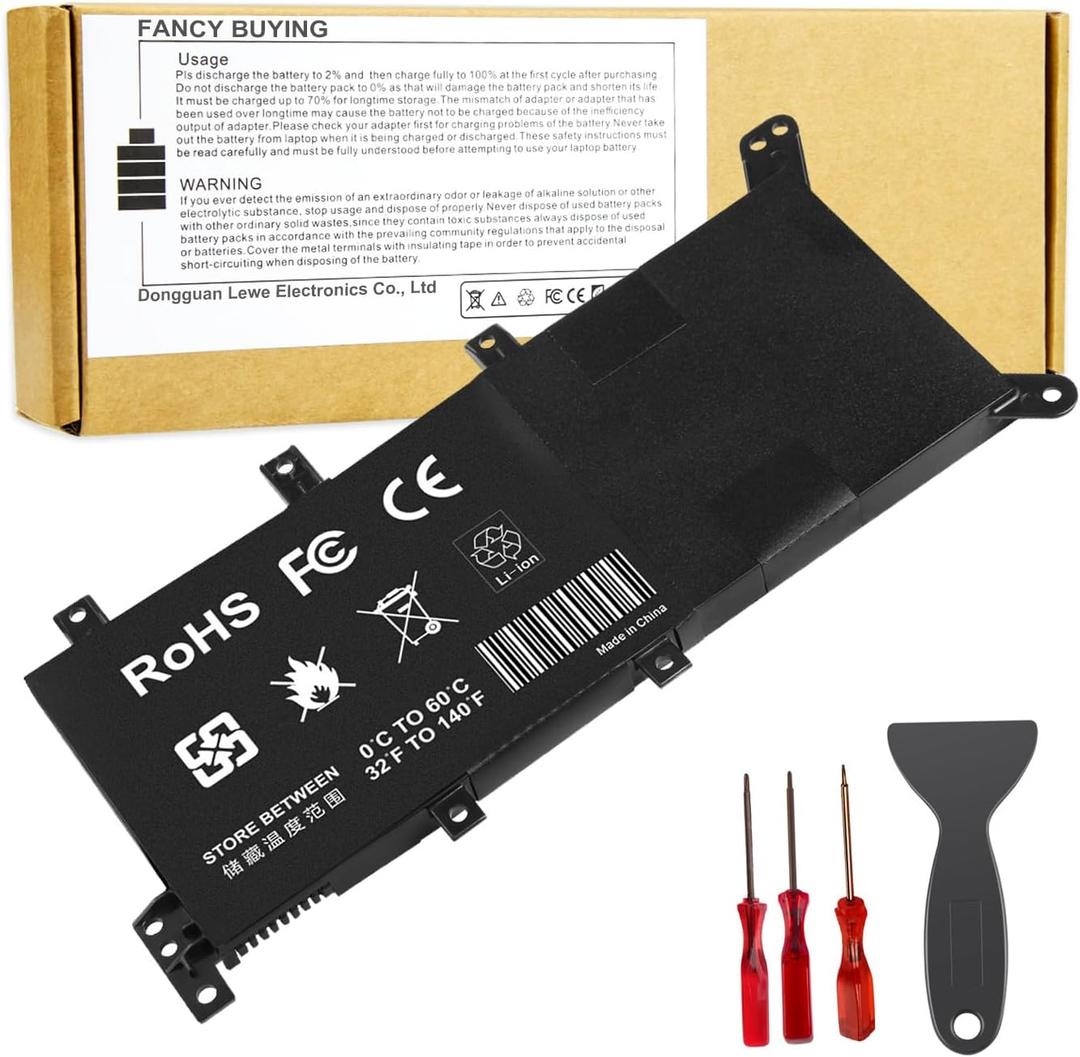 Fancy Buying C21N1347 Laptop Battery Replacement for Asus X555 X555L X555LA X555LD X555LN A555L K555L Y583LD W519LD K555LD K555LA R556L VM590L Series 2ICP4/63/134 [7.6V/5000mAh/38Wh]