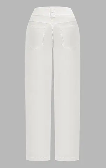 Flamingals Solid Seam Front Patch Pocket Mid Rise Straight Leg Pants Women XL