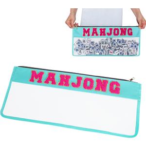 Empty Mahjong Bag, Mahjong Case for American Mahjong Set (Case Only, Green)
