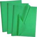 100 Sheets Green Tissue Paper - Artdly 14 x 20 Inches Recyclable Green Wrapping Paper Bulk for Weddings Birthday DIY Project Wrapping Crafts Decor