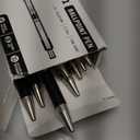 Zebra Pen F-301 Ballpoint Black Ink Fine Point 0.7mm Pen, Easy-Glide Ink, Stainless Steel Retractable, Non-Slip Grip, Professional Design, Ideal for Office, Journal and Planner Use, 12-Pack (27110)