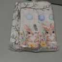 Easter Bunny Storage Baskets - Cute Spring Rabbit Eggs Large Collapsible Rectangle Shelf Closet Organizer Bins for Kids Clothes, Book, Toys, Bedroom, Bathroom, Nursery Decor, Gift Basket