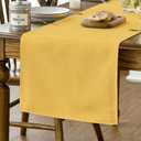 Artoid Mode Yellow Table Runner, Seasonal Summer Fall Washable Kitchen Dining Table Decoration for Home Party Decor 13x90 Inch