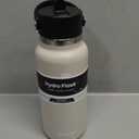 Hydro Flask Water Bottle - Insulated Stainless Steel - Wide Straw Lid, Non Spill, Leakproof in 32 Oz Oat Tan
