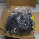 Brightever LED Outdoor String Lights 100FT Patio Lights with 52 Shatterproof ST38 Vintage Edison Bulbs, Outside Hanging Light Waterproof for Porch, Deck, Garden, Backyard, Balcony, 2700K Dimmable (100FT-Warm White, Black Wire)