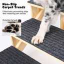 4-Step Dog Stairs for Large Dogs, Solid Wooden Dog Steps for Beds/Couch with Carpet, 24 Inches Anti-Slip Pet Stairs for High Beds, Ramp for Older/Senior Dogs, Pet Bed Stairs to Get on Bed/Sofa