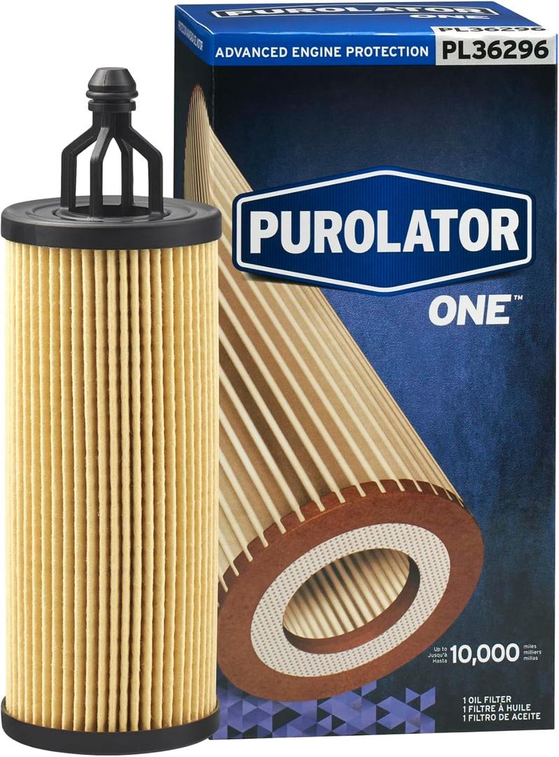 Purolator PL36296 PurolatorONE Advanced Engine Protection Cartridge Oil Filter Compatible With Jeep Grand Cherokee, Wrangler, Chrysler Pacifica, Dodge Grand Caravan, Charger, Durango and Ram 1500