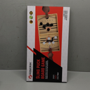 Fast Sling Puck Game - Wooden Hockey Table Board Game with Spare Parts | Indoor 2 Player Tabletop Fast-Paced Slingshot Battle for Adults, Kids & Family Night or Friends Party | Large Size