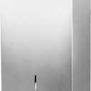 Paper Towel Dispenser Wall Mount Commercial, Brushed Stainless Steel & Fingerprint Resistant, Lockable, for c fold/Multifold/Trifold Paper Towels, Touchless Hand Towels Holder (Silvery)