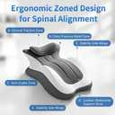 Ergonomic 27 Angle Memory Foam Wedge Pillow for Bed, Multi-Position Support for Back Neck and Legs, Positioning Pillow for Reading Sitting Up