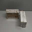 SESEAT 4x6 Wall Hanging Picture Frames Collage with 8 Opening Distressed White Frames,2 Packs