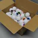 Seifar 72Pcs Halloween Eyeballs 1.6In Plastic Scary Eye Balls Realistic Ping Pong Eyeballs Horror Props Fake Colorful Table Tennis Balls for Halloween Party Terror Props Decor