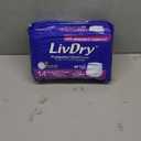 LivDry Adult XL Incontinence Underwear, Extra Absorbency Adult Diapers, Leak Protection, X-Large, 14-Pack