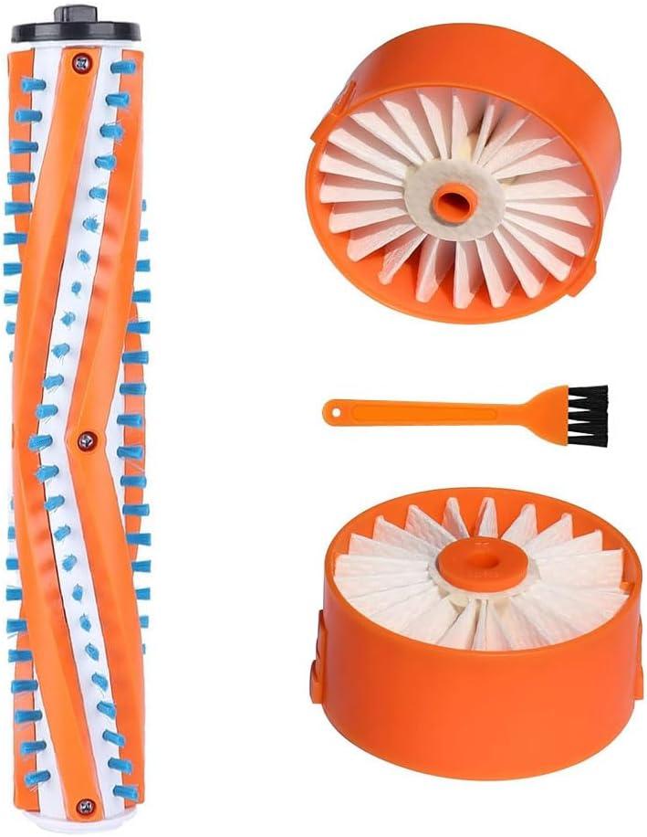 Replacement for Black and Decker Powerseries Extreme Cordless Stick Vacuum BSV2020P BSV2020G Replace Part,1 Pack Brush Roller,2 Pack HEPA Filters