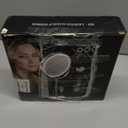 Makeup Mirror with Lights, 1x/ 20x 360° Rotation Vanity Mirror, Brightness Adjustable Lighted Makeup Mirror with Magnification, 5000 mAh Rechargeable Double Sided Mirror with 3 Colors, Gift for Women