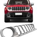 Silver Plastic SUV Grille for 2015-2018 Jeep Renegade