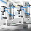 TAILONZ PNEUMATIC 25mm Bore 50mm Stroke Air Cylinder Double Action with Y Connector and 2Pcs 6mm Fitting MAL25x50